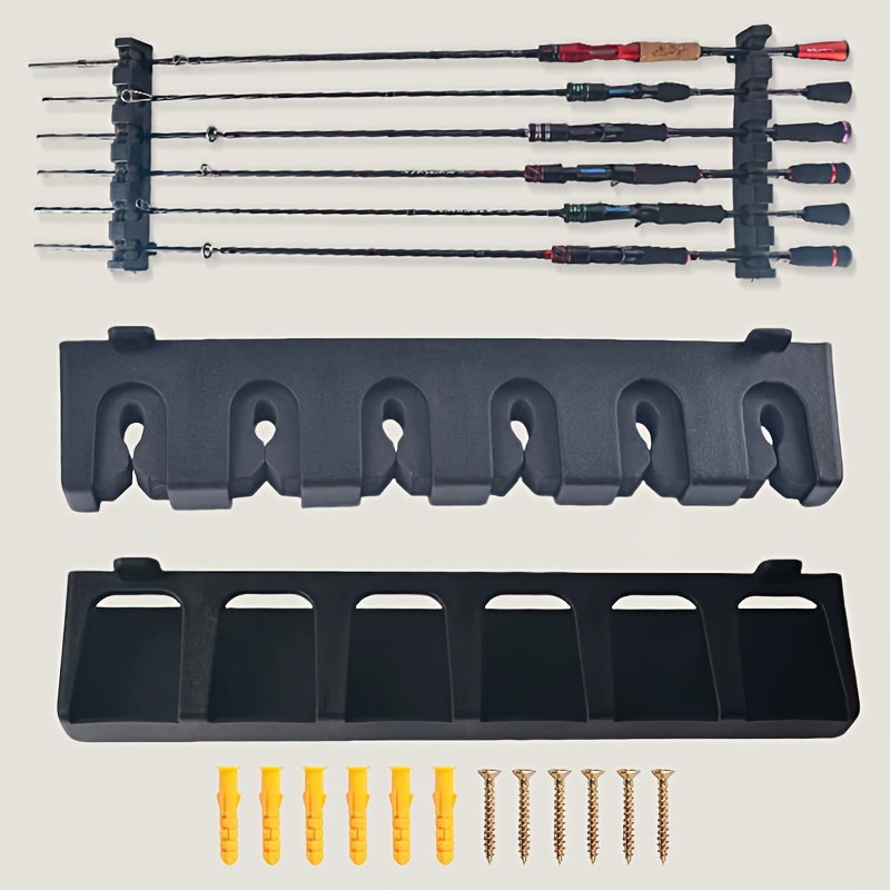 Pool Cue Rack Wall Mounted Hanging 6 Cues Holder